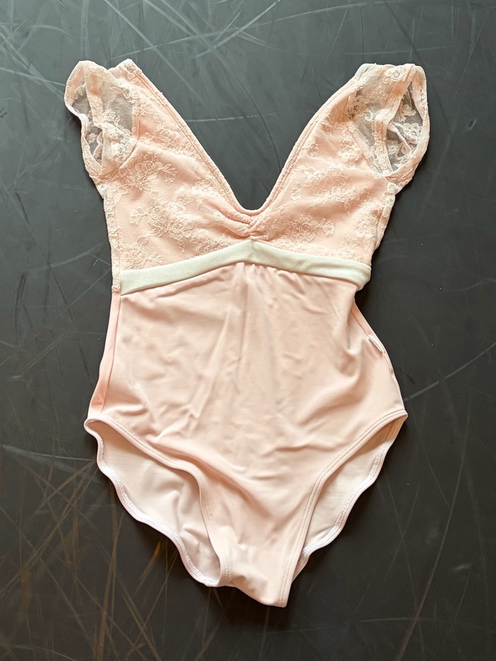 PINK LACE OVER CAP LEO CLASS IN